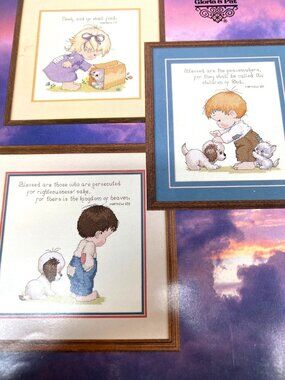 Blessed Are Ye Cross-Stitch Pattern Book By Ruth J. Morehead Gloria & Pat Design